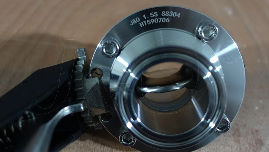 J&O Butterfly Valve Laser Marking