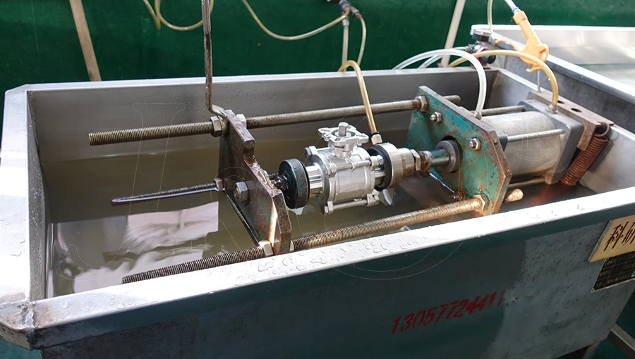 J&O Hygienic 3 Piece Ball Valve Pressure Testing