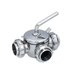 Sanitary Plug Valve with Union