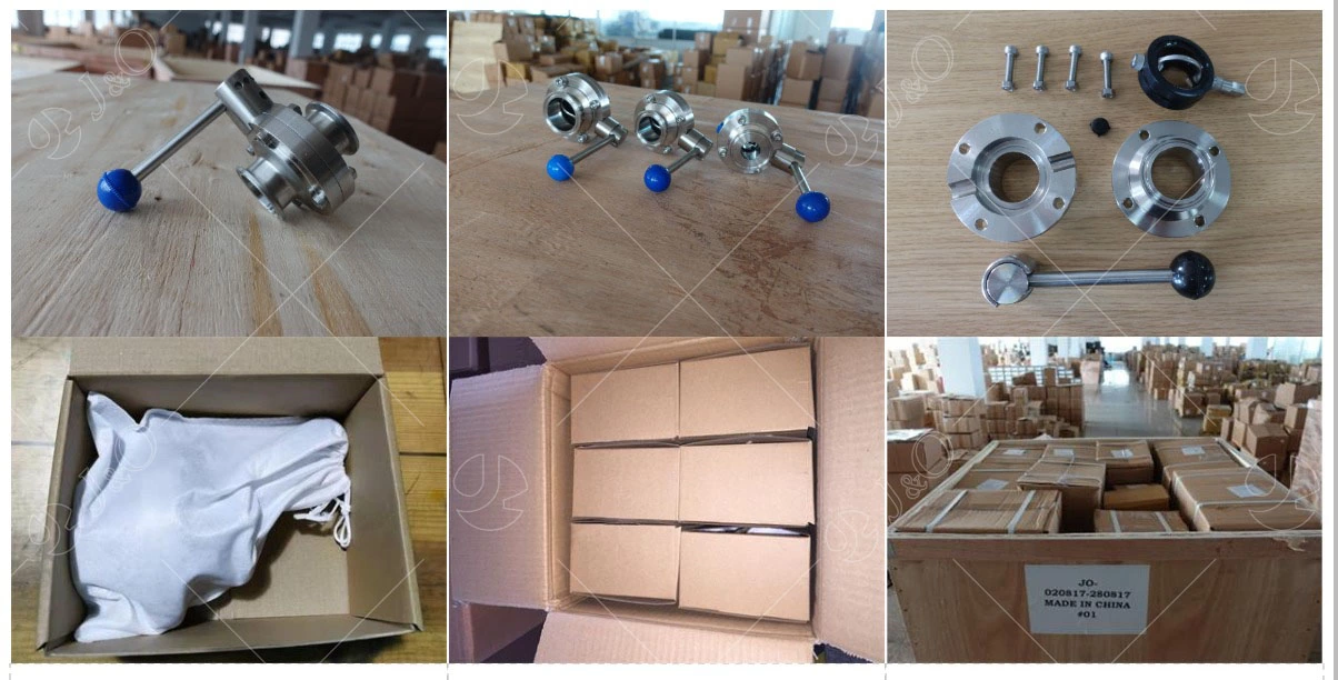 Santiary Punching Center Line Butterfly Valve