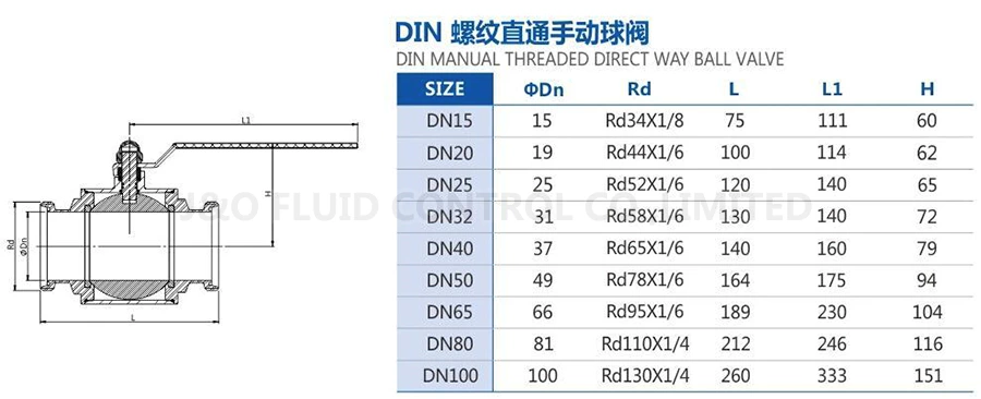 Sanitary Stainless Steel Male Thread Ball Valve