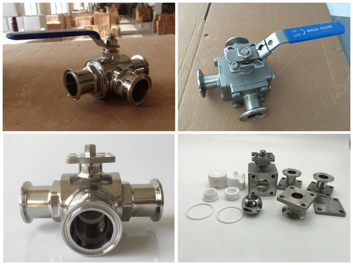 Three-way Sanitary Clamp Ball Valve