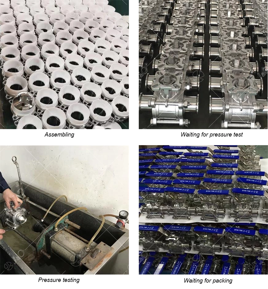 Three-Piece Sanitary Butt Weld Ball valve with Pad