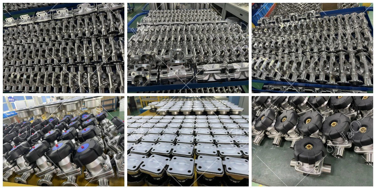 Sanitary Stainless Steel Tank Bottom Diaphragm Valve