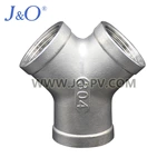 150LBS Stainless Steel Casting Female Y Type Tee