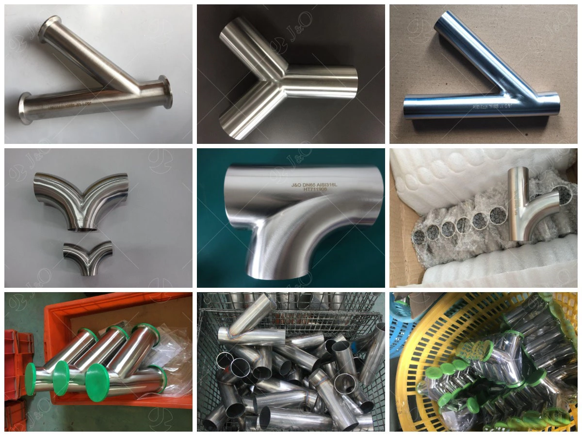 Sanitary Stainless Steel Clamp Y Type Tee