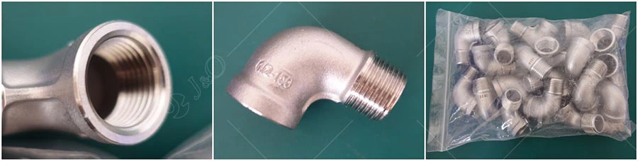 150LBS Stainless Steel 90 Degree Female Male Street Elbow