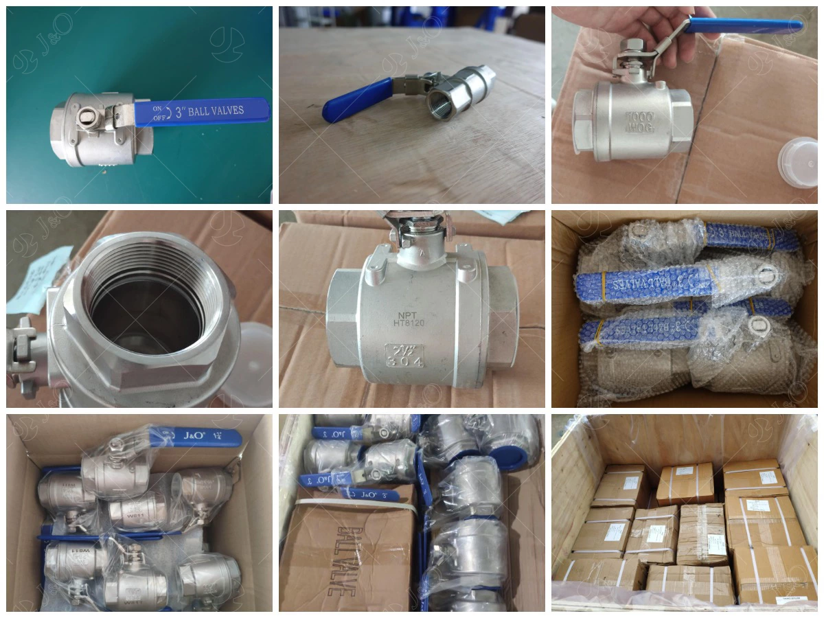 1000WOG Stainless Steel Male Female 2PCS Ball Valve