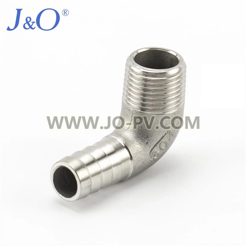 Stainless Steel 90 Degree Elbow Male Hose Nipple