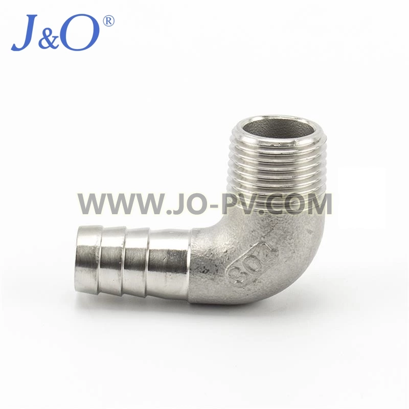 Stainless Steel 90 Degree Elbow Male Hose Nipple