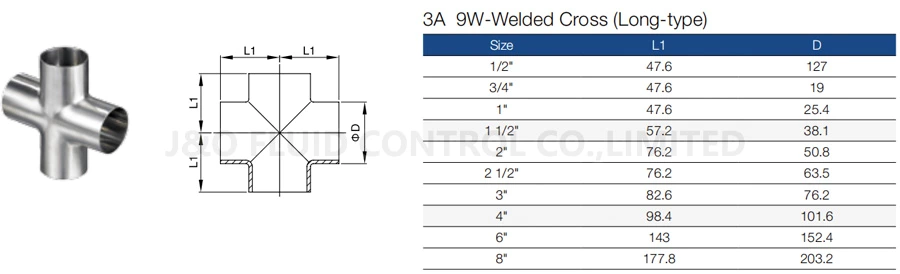 Sanitary Cross Welding