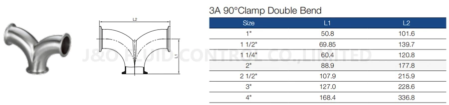 Sanitary Y Shape Elbow