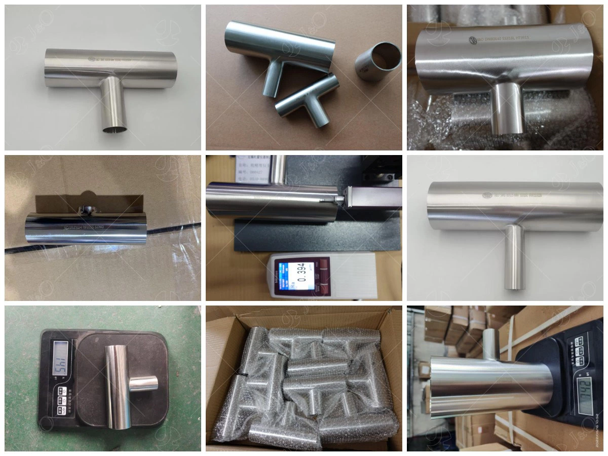 Sanitary Stainless Steel Welded Reducing Long Tee