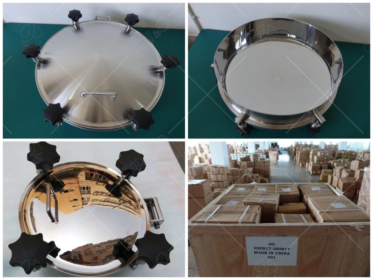 Hygienic Stainless Steel Round Pressure Manhole Cover