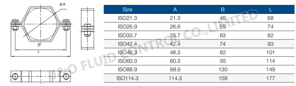 Stainless Steel 304 316L Sanitary Hexagon Pipe Holder Without Base