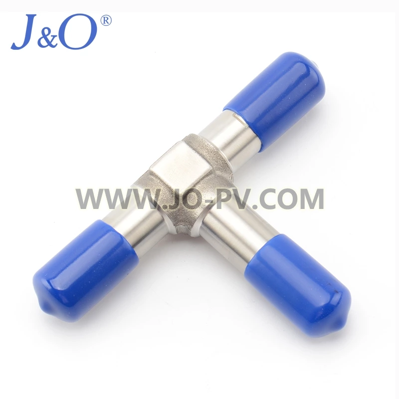 Stainless Steel Butt Weld Long Tee For Semiconductor