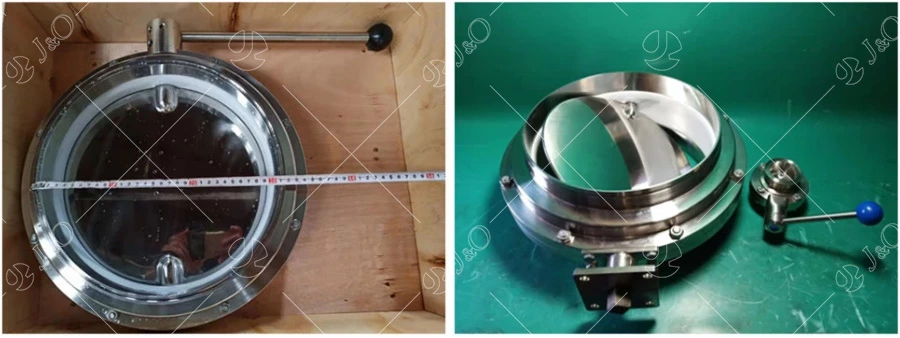 Sanitary Stainless Steel Pneumatic Clamp Powder Butterfly Valve