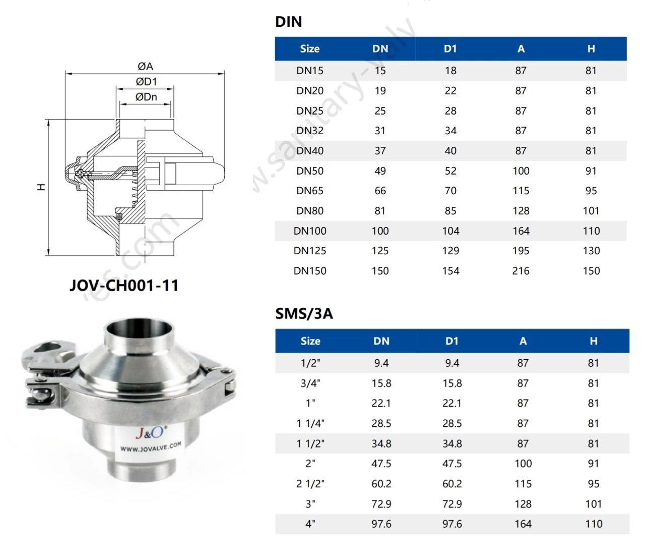 Sanitary Check Valve Weld