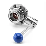 Santiary Punching Center Line Butterfly Valve