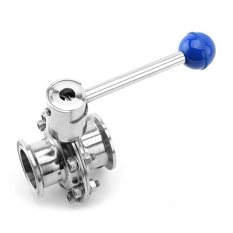 Santiary Punching Center Line Butterfly Valve