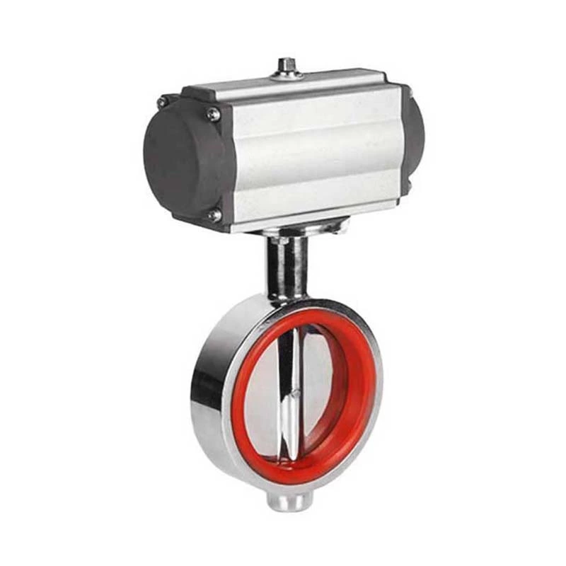 Pneumatic Sanitary Stainless Steel Wafer Type Butterfly Valve