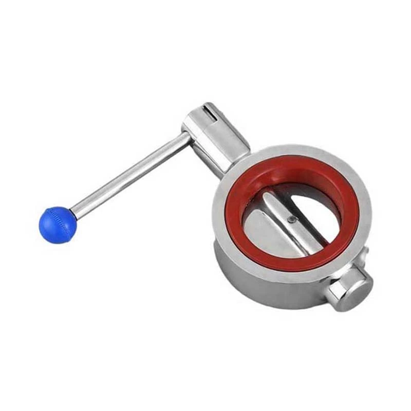Sanitary Stainless Steel Manual Wafer Type Butterfly Valve