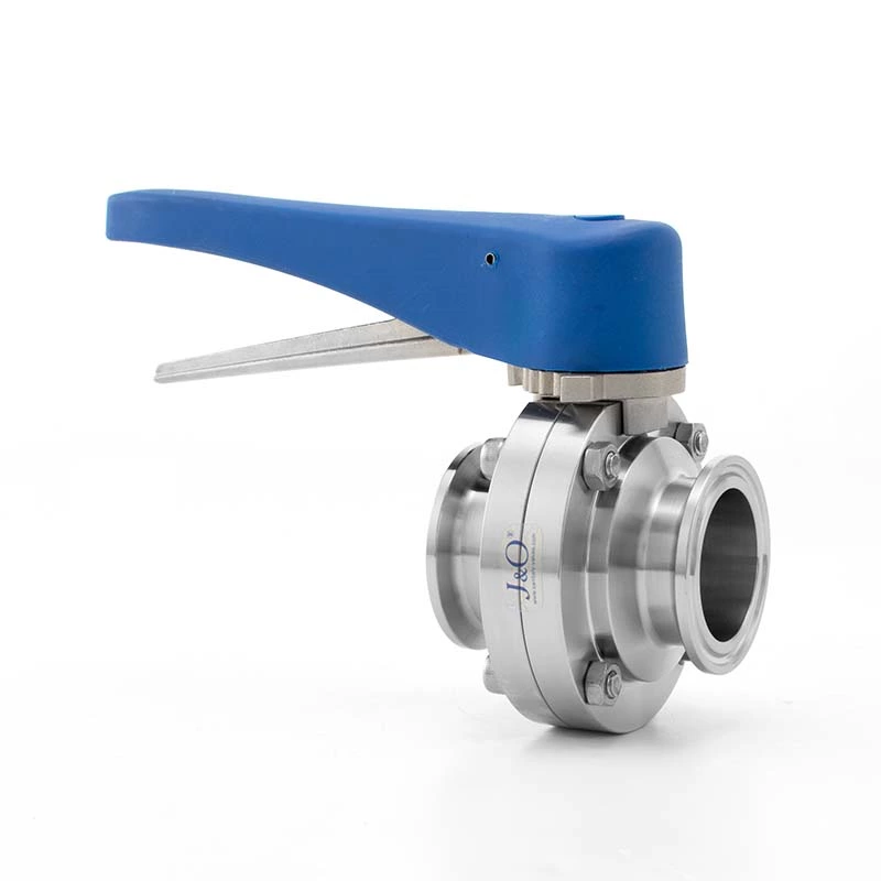 Sanitary Stainless Steel Tri Clamp Butterfly Valve With Plastic Handle
