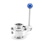 Sanitary Butterfly Valve 4 Positions Square Handle