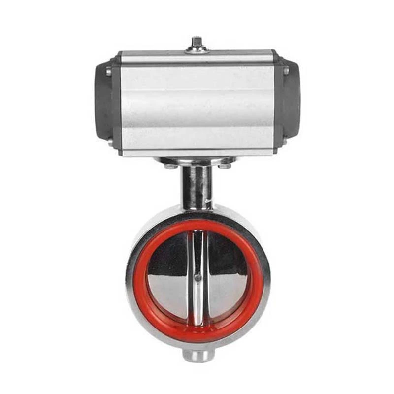 Pneumatic Sanitary Stainless Steel Wafer Type Butterfly Valve