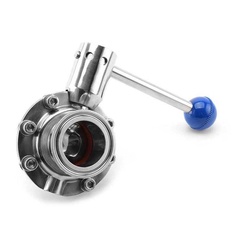 Santiary Punching Center Line Butterfly Valve