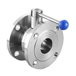 Sanitary Stainless Steel Flanged Butterfly Valve