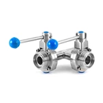 Three Way Sanitary Butterfly Valve