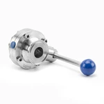 Sanitary Butterfly Valve 4 Positions Handle