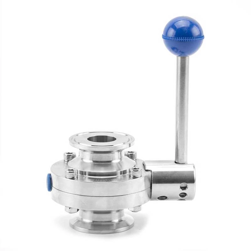 Sanitary Butterfly Valve 4 Positions Handle