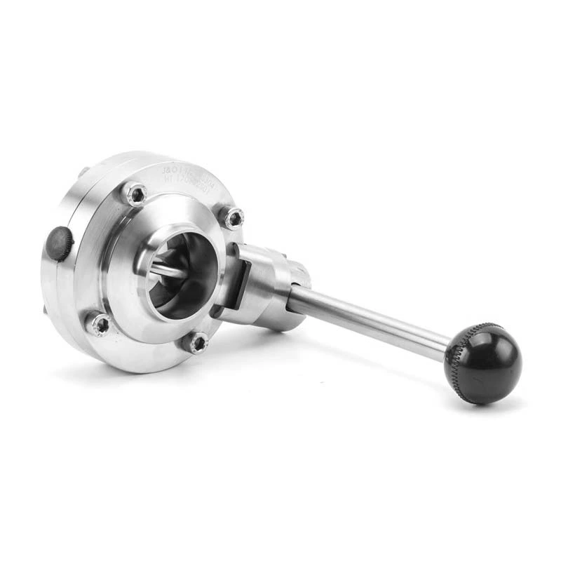 Sanitary Butterfly Valve Weld-Weld With Square Handle