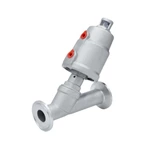 Sanitary Stainless Steel Pneumatic Tri Clamp Angle Seat Valve