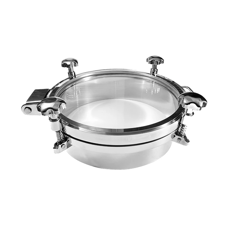 Sanitary Stainless Steel Manhole With Full View Sight Glass