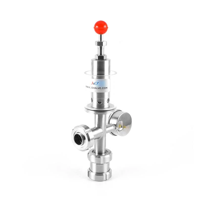 Sanitary Stainless Steel Air Release Valve With Pressure Guage