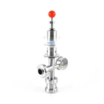 Sanitary Stainless Steel Air Release Valve With Pressure Guage
