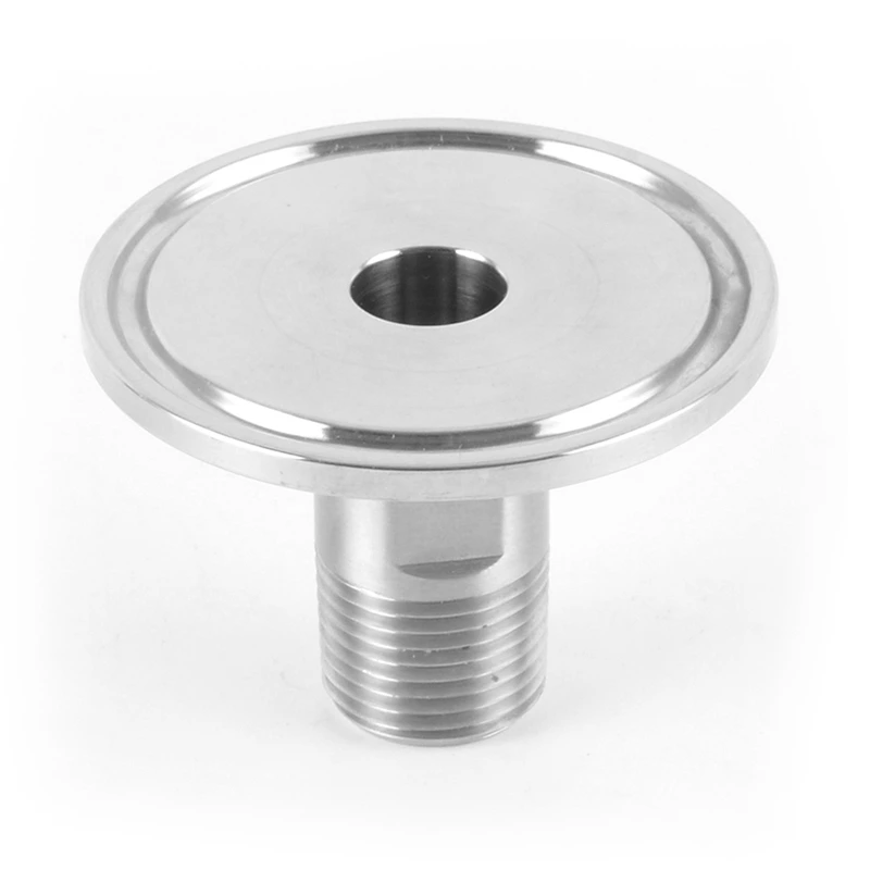 Sanitary Stainless Steel Pipe Long Type Male-Clamped Adapter