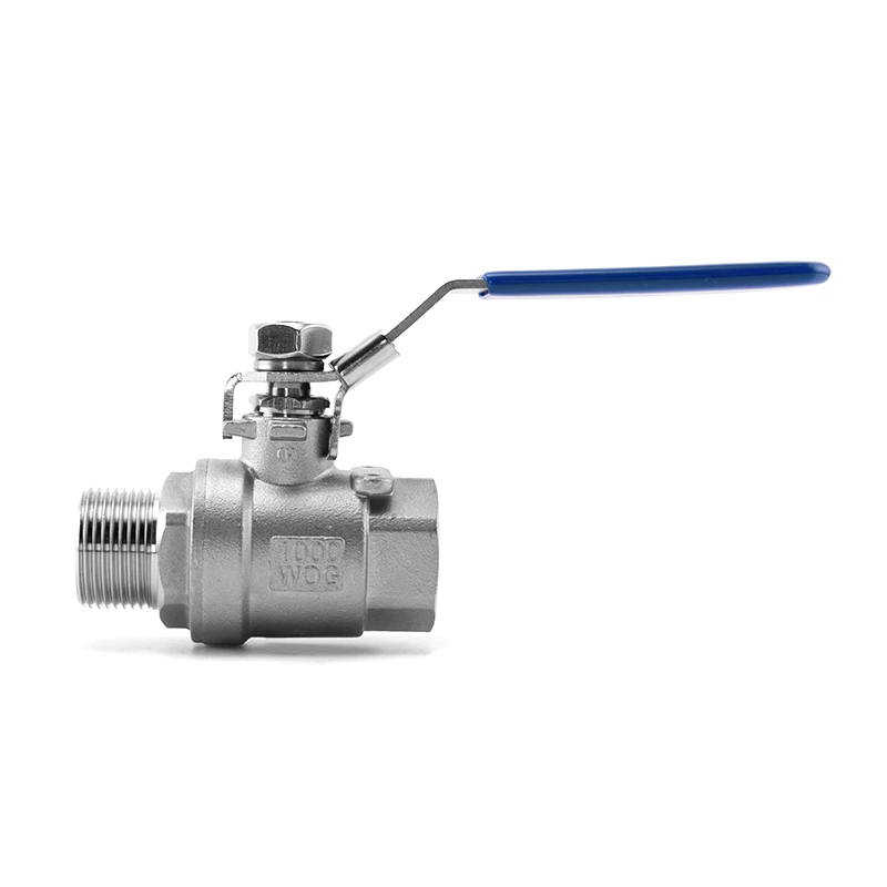 1000WOG Stainless Steel Male Female 2PCS Ball Valve