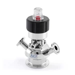 Sanitary Stainless Steel Clamped Pneumatic Aseptic Sampling Valve