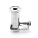 Sanitary Stainless Steel Sampling Valve W type Clamped Adapter