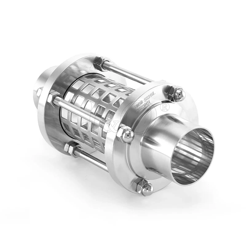 Sanitary Extended Welding Sight Glass With Net