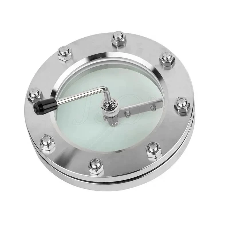 Sanitary Stainless Steel Flange Type Sight Glass With Wiper