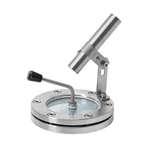 Sanitary Stainless Steel Flange Type Sight Glass With Wiper With Lamp